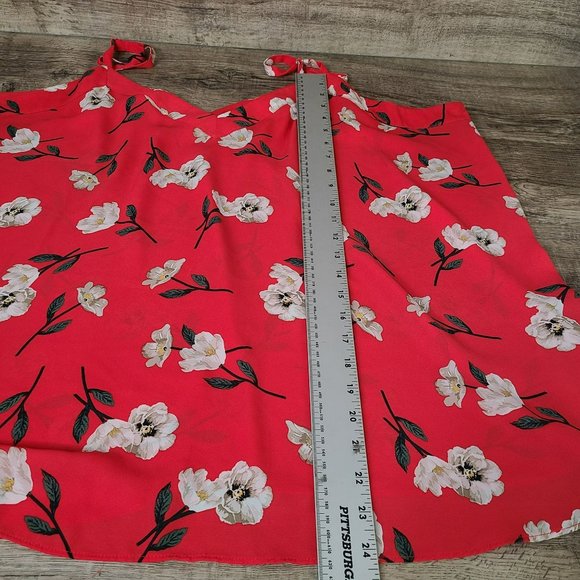 Torrid Sophi Georgette Swing Cami Tank Top Sz 3 Sleeveless Blouse Pink Floral - Picture 7 of 10